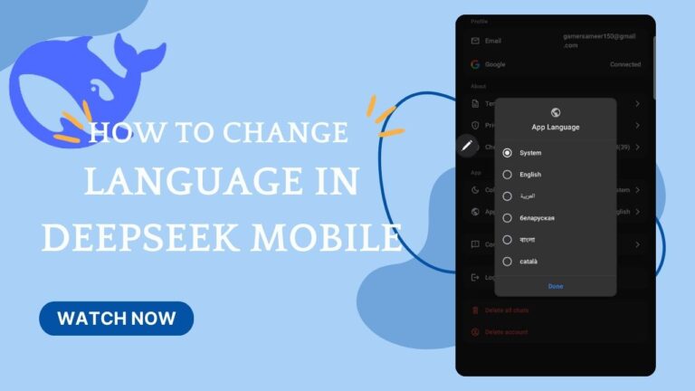 How to Change Language in DeepSeek Mobile